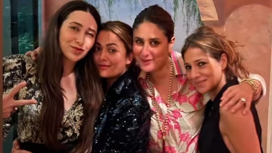 Karisma Kapoor rings in 47th birthday with Kareena Kapoor Khan, Amrita Arora and friends