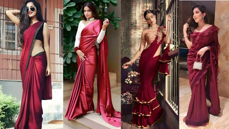 Best Maroon Color Sarees For Women 2024: Capture Attention At First Glance